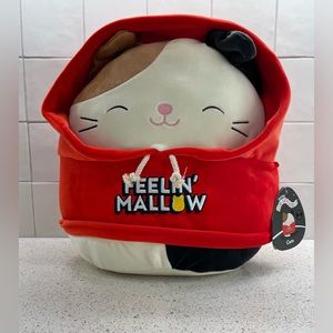 12” Squishmallows Cam Calico Cat Select Series in Hoodie Feelin’ Mallow - NWT